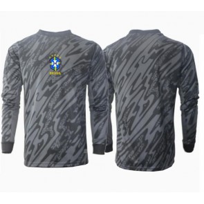 Brazil Golmanski Gostujuci Dres Copa America 2024 Dugim Rukavima